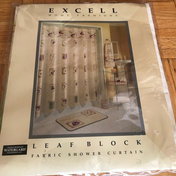 NEW fabric shower curtain - Picture 3 of 5